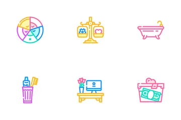 Self Care Procedure And Life Task Icon Pack