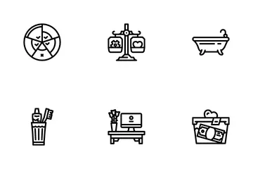 Self Care Procedure And Life Task Icon Pack