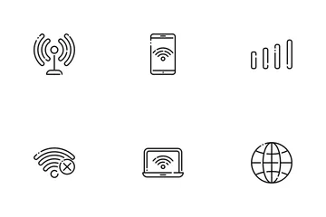 Sem fio e Internet Pacote de Ícones