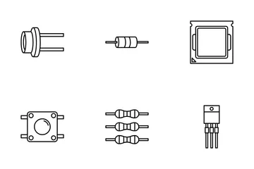 Semicondutor Pacote de Ícones