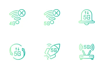 Señal 5G Paquete de Iconos