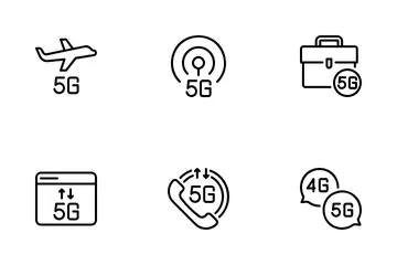 Señal 5G Paquete de Iconos