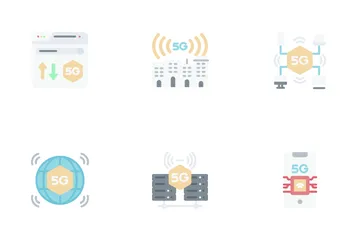 Señal 5G Paquete de Iconos