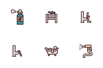 Signo de baño Paquete de Iconos