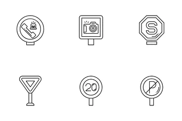 Señal de tráfico Paquete de Iconos