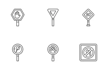Señal de tráfico Paquete de Iconos
