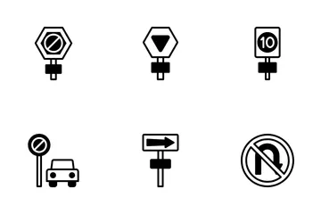 Señal de tráfico Paquete de Iconos