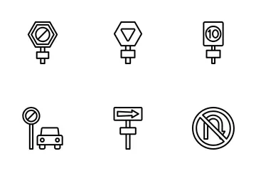 Señal de tráfico Paquete de Iconos