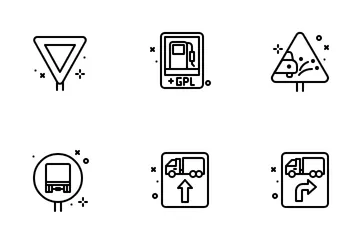 Las señales de tráfico Paquete de Iconos