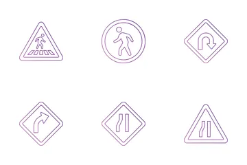 Señales de tráfico Paquete de Iconos
