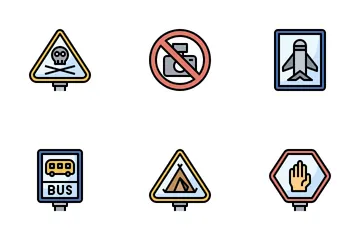 Señales y prohibiciones Paquete de Iconos