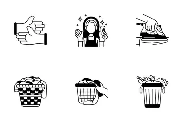 Señora de la limpieza Paquete de Iconos