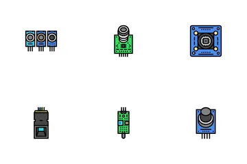 Sensor Module Iot Infrared Icon Pack