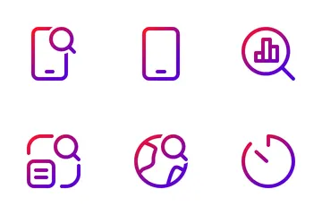 Seo And Data Analyst Icon Pack
