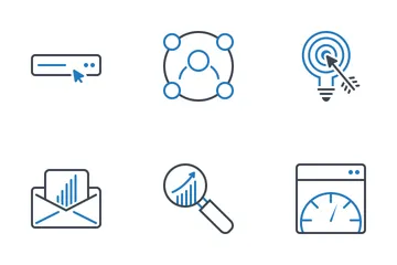 SEO And Development 2 Color Icon Pack