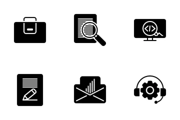 SEO And Development Solid Icon Pack