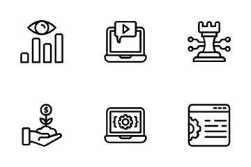 SEO And Digital Marketing Icon Pack