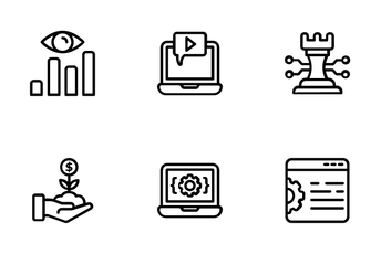 SEO And Digital Marketing Icon Pack