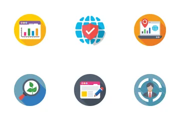 Seo And Digital Marketing Icon Pack