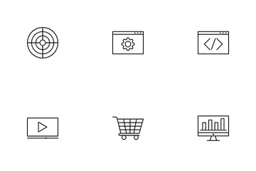 SEO And Digital Marketing Icon Pack