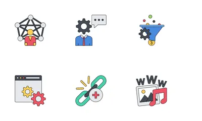 SEO And Online Marketing Icon Pack