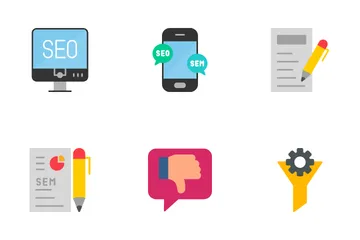 SEO And SEM Icon Pack