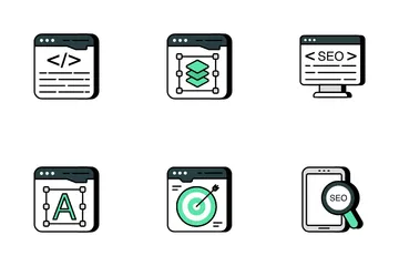 Seo And Web Design Icon Pack