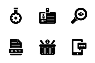 SEO And Web Glyph Icons