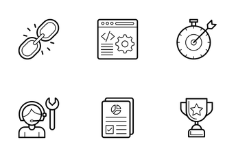 SEO And Web Line Vector Icons Icon Pack