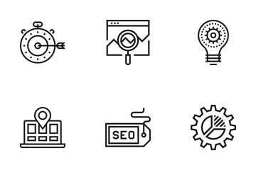 SEO And Web Optimization Icon Pack