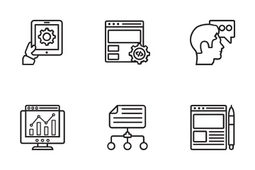 Seo And Web Optimization Line Icons Icon Pack