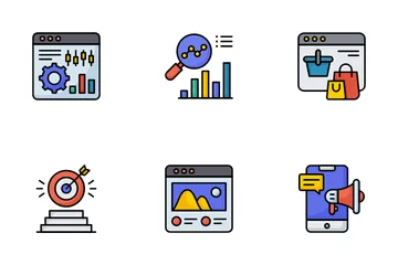 SEO Development And Marketing Icon Pack