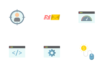 SEO & Development Flat Icons Icon Pack