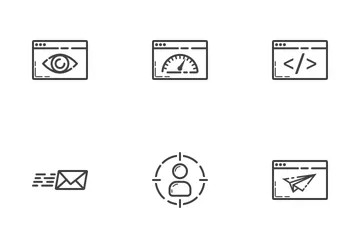 SEO & Development Line Icons Icon Pack