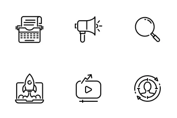 SEO & Digital Marketing Icon Pack