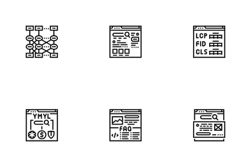 Seo Digital Optimization Strategy Icon Pack