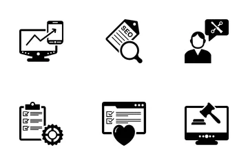 SEO e marketing Pacote de Ícones