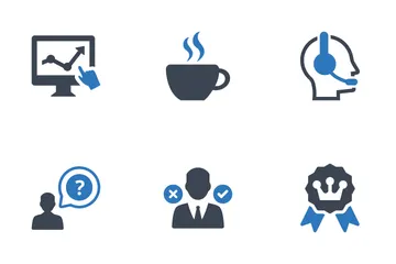 SEO e Marketing na Internet V8 Pacote de Ícones
