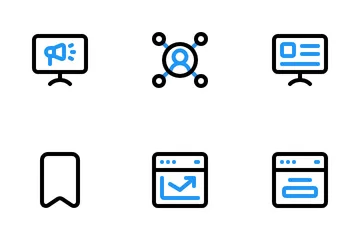 Seo e Web Pacote de Ícones