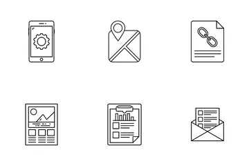 Seo e Web Pacote de Ícones