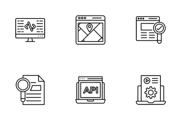 Seo e Web Pacote de Ícones