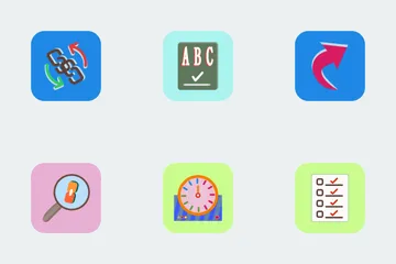 SEO Flat BG Round Corner V1P1s8 Icon Pack