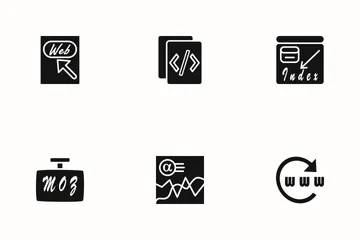 SEO Glyph  Icon Pack