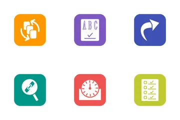 SEO Glyph BG Round Corner V1P1s7 Icon Pack