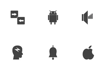 SEO Glyph Black Icon Pack