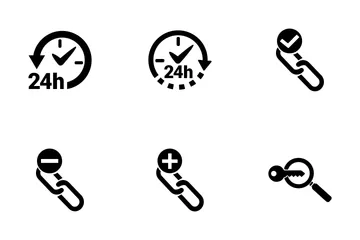 SEO & Internet Marketing (Black Series) Icon Pack