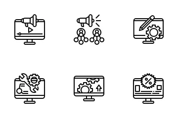 SEO Internet Marketing Icon Pack