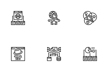 Seo Market Rank Search Icon Pack