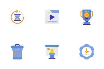 SEO Marketing Flat Icon Pack