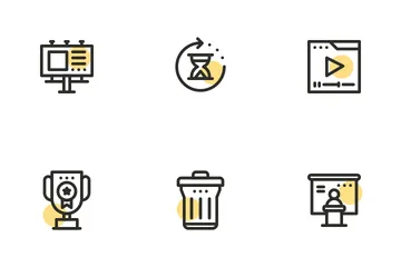 SEO Marketing Shape Icon Pack